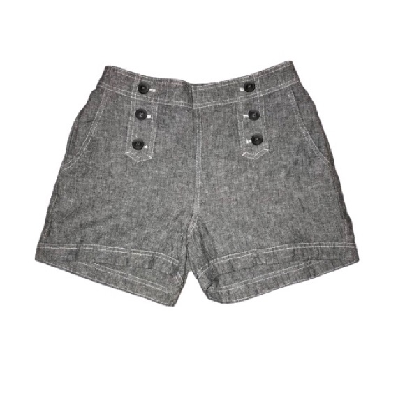 Maurices Gray Pull On Pocketed Stretch Shorts Sz 6